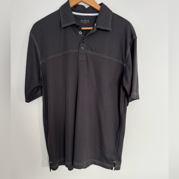 Mike Weir Men's gray Polo Shirt with White Stitching size medium - Picture 2 of 5